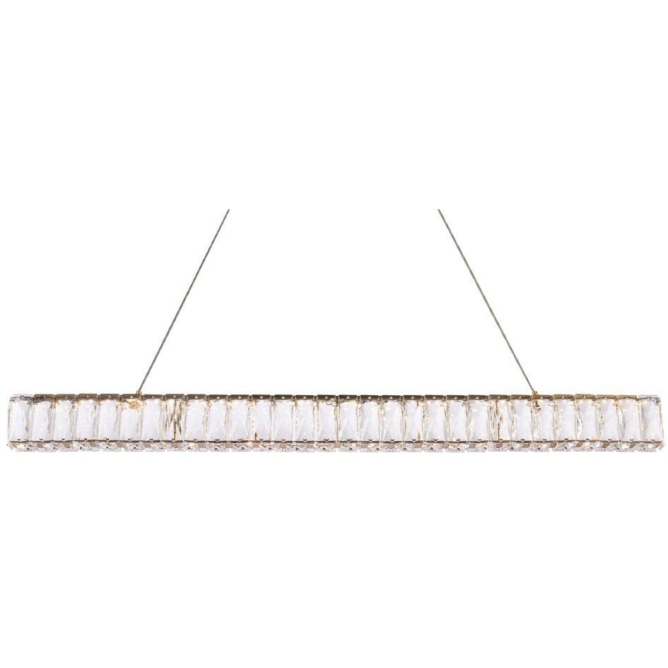 Monroe 1 Light 38 inch Gold Linear Pendant Ceiling Light