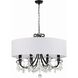 Othello 8 Light 32 inch Matte Black Chandelier Ceiling Light