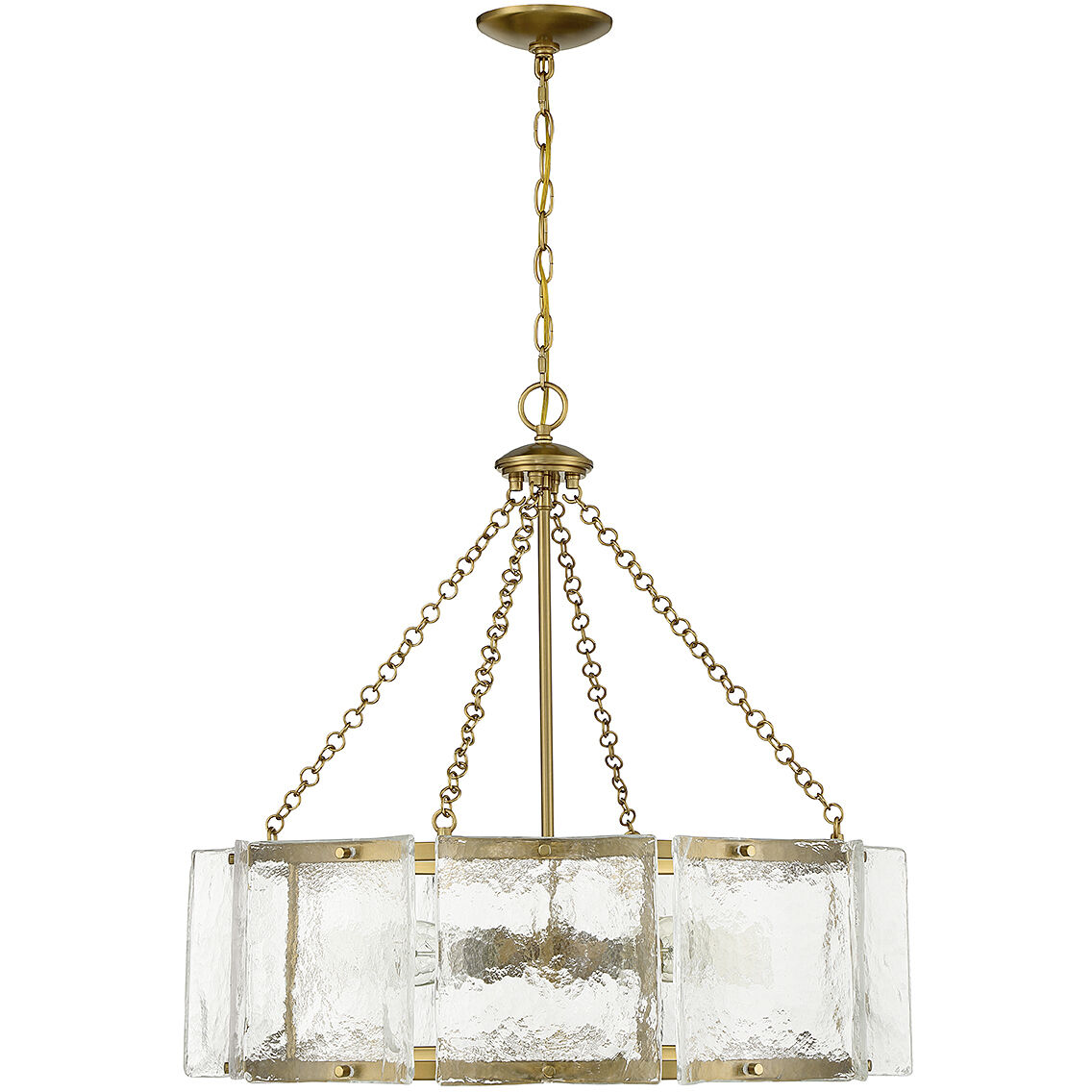 Savoy House Genry 5 Light Pendant Warm Brass