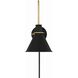Medford 10 inch 60.00 watt Matte Black Task Sconce Wall Light