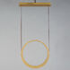 Tether LED 5.5 inch Natural Aged Brass Single Pendant Ceiling Light