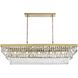 Josephine 17 Light 16 inch Satin Gold Chandelier Ceiling Light