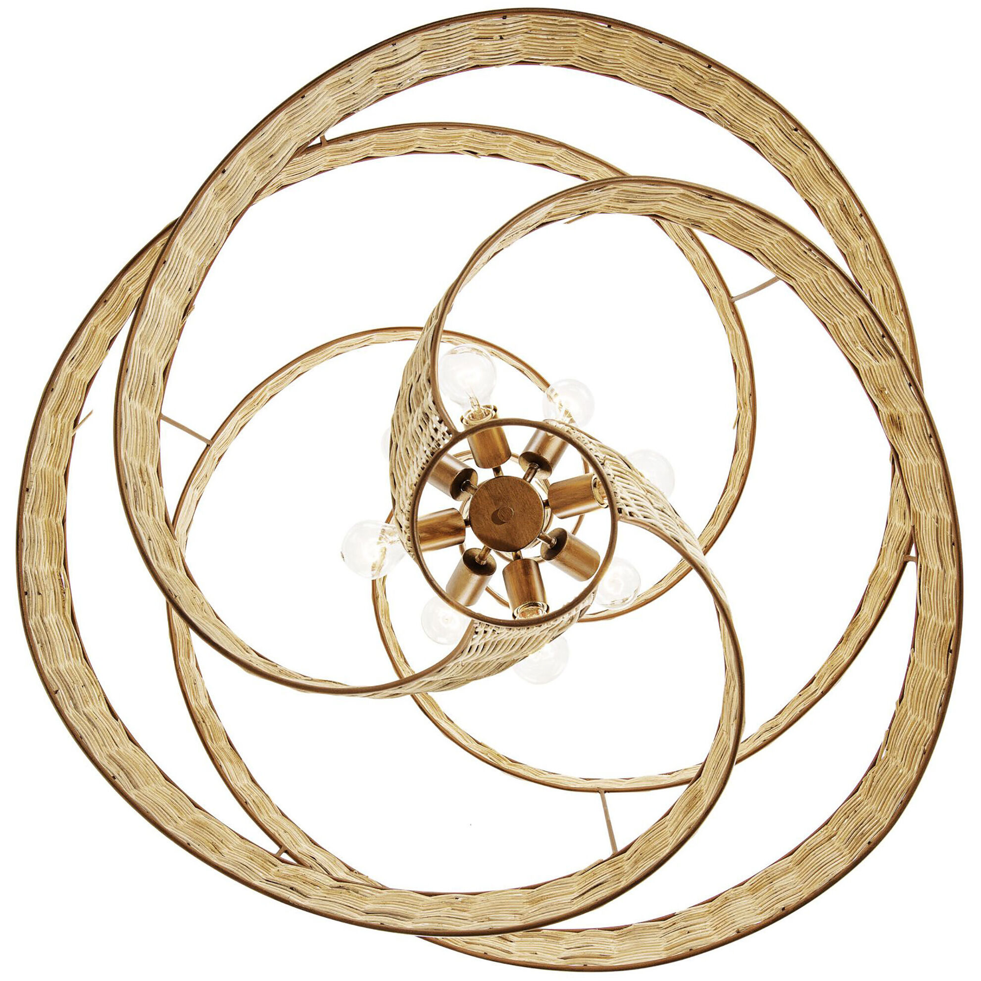 Flow 8 Light 36 inch Baguette Pendant Ceiling Light, Smithsonian Collaboration