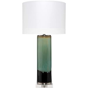 Wythe 33 inch 150.00 watt Aqua / Black / Cream Glaze Table Lamp Portable Light
