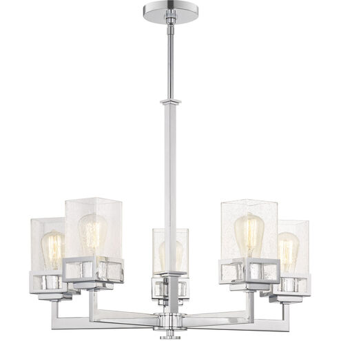 Harding 5 Light 25 inch Polished Chrome Chandelier Ceiling Light