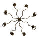 Rizo 8 Light 36 inch Oil Rubbed Bronze Chandelier Ceiling Light