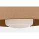 Richard June Liora 1 Light 15 inch Estate Brass Flush Mount Ceiling Light