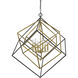 Euclid 6 Light 35.5 inch Olde Brass and Bronze Chandelier Ceiling Light