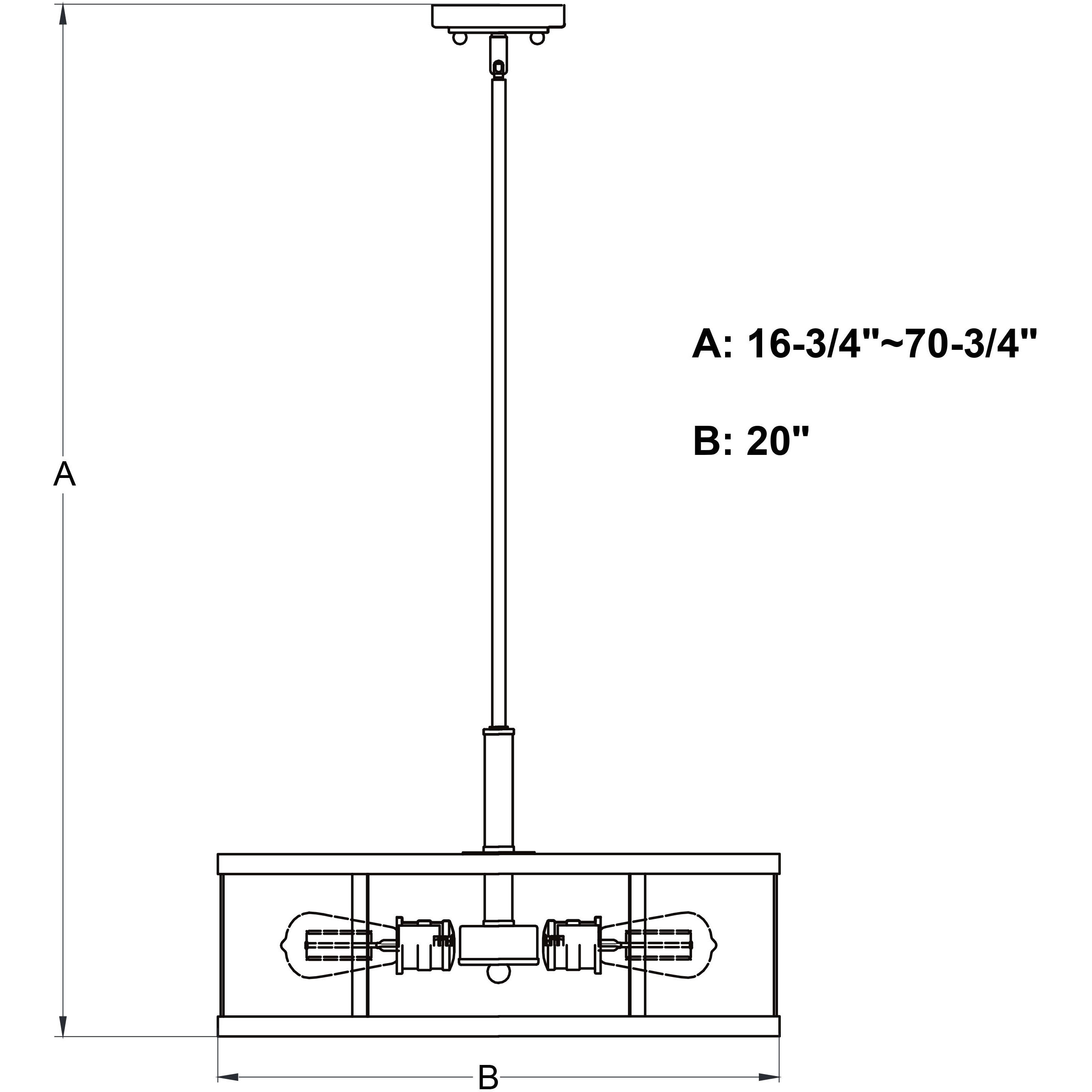 Akron LED 20 inch Oil Rubbed Bronze Pendant Ceiling Light