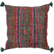 Zahra 30 inch Dark Green, Bright Orange, Burnt Orange Pillow Kit