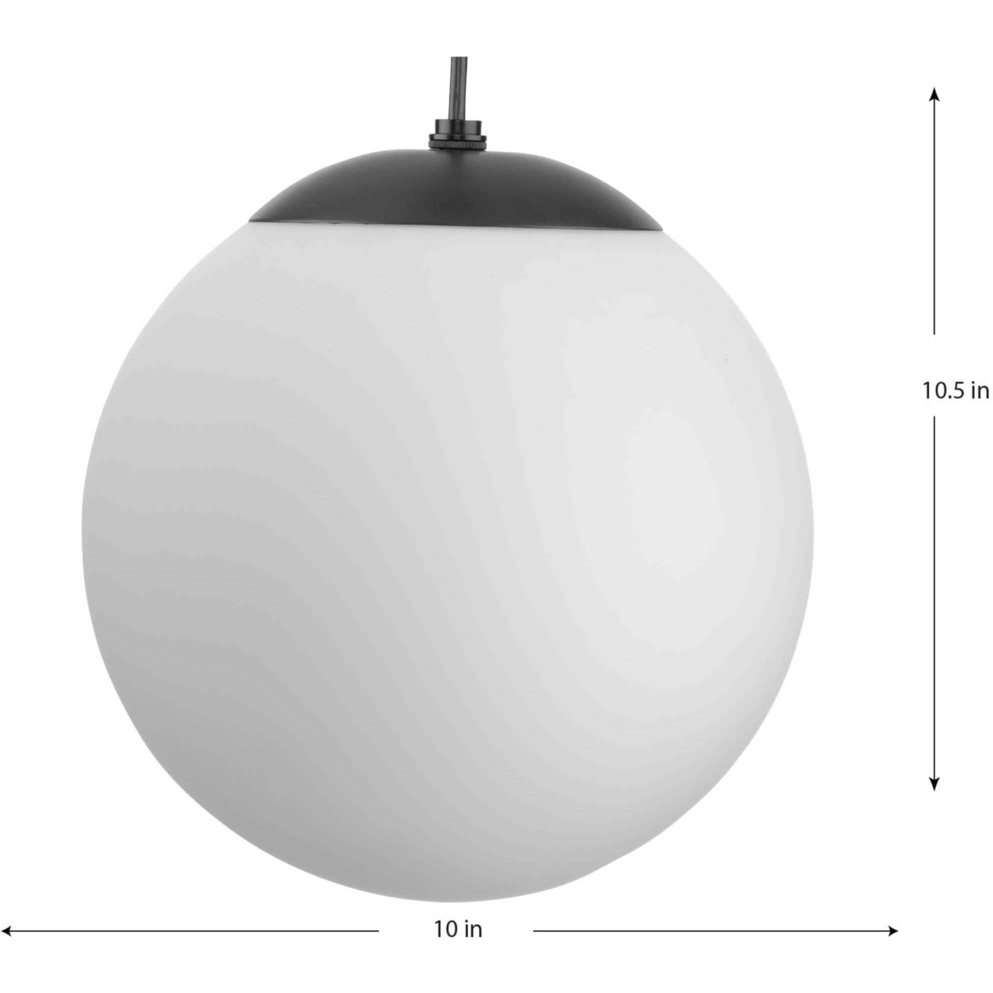 Atwell 1 Light 10 inch Matte Black Pendant Ceiling Light, Medium