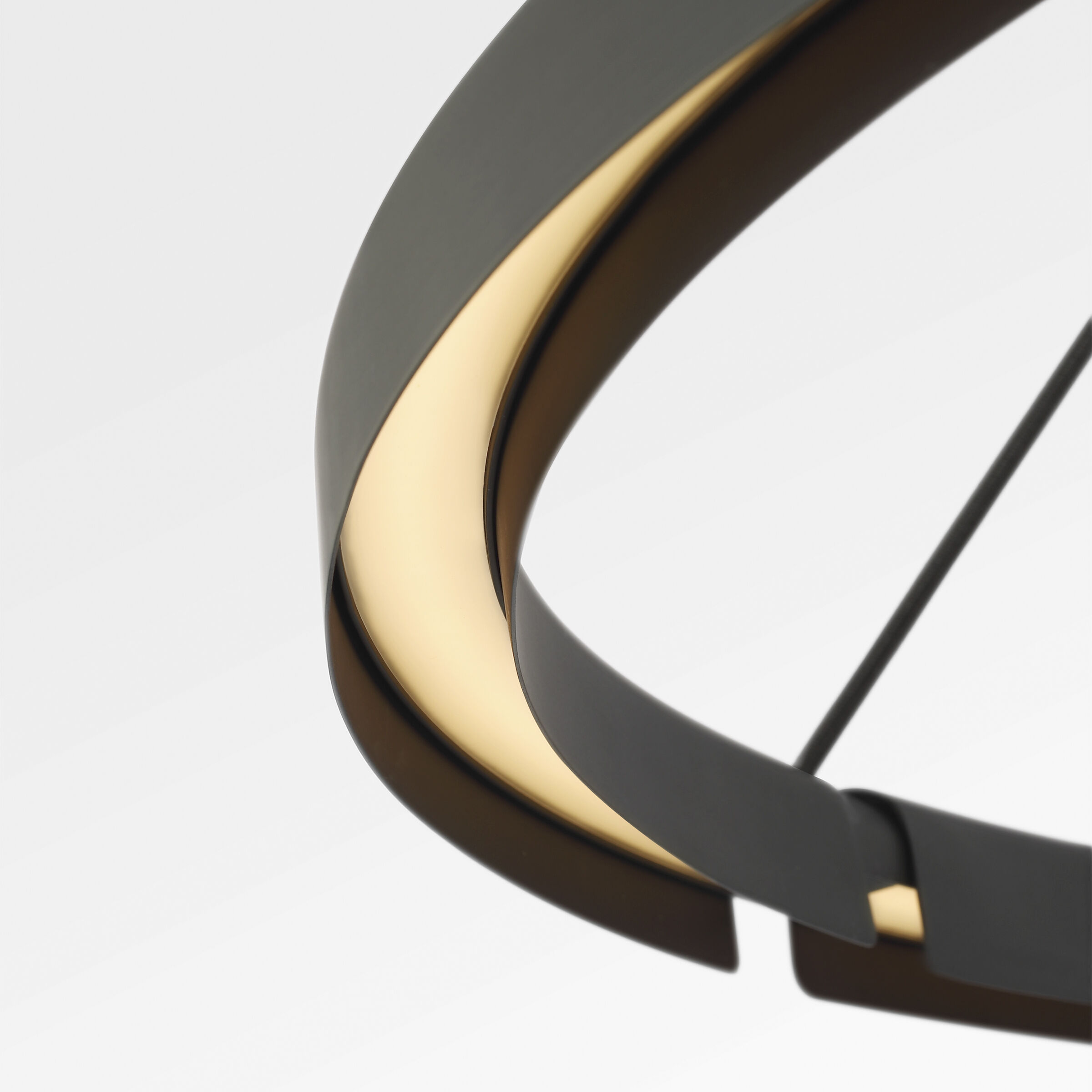 Peter Bristol Cloak LED 48.6 inch Nightshade Black Chandelier Ceiling Light