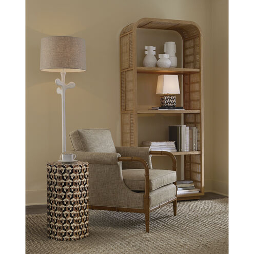 Charny 68 inch 150 watt Gesso White Floor Lamp Portable Light