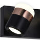 Moxie LED 16 inch Black Vanity Light Wall Light