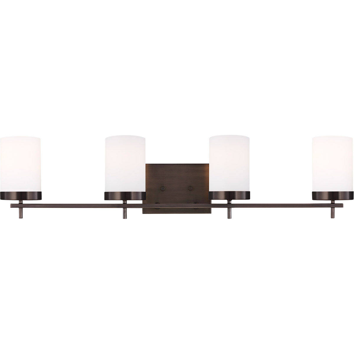 Reading 4 Light 34 inch Brushed Oil Rubbed Bronze Bath Vanity Wall Light