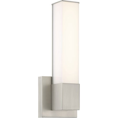 Vantage LED Brushed Nickel Wall Sconce Wall Light, Square