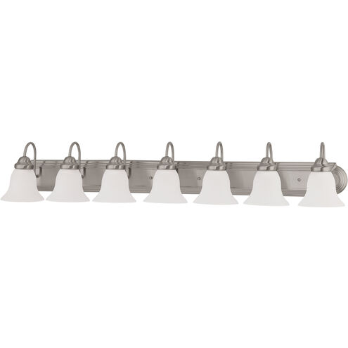 Ballerina 7 Light 48 inch Brushed Nickel Vanity Light Wall Light