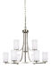 Hettinger 9 Light 30 inch Brushed Nickel Chandelier Ceiling Light