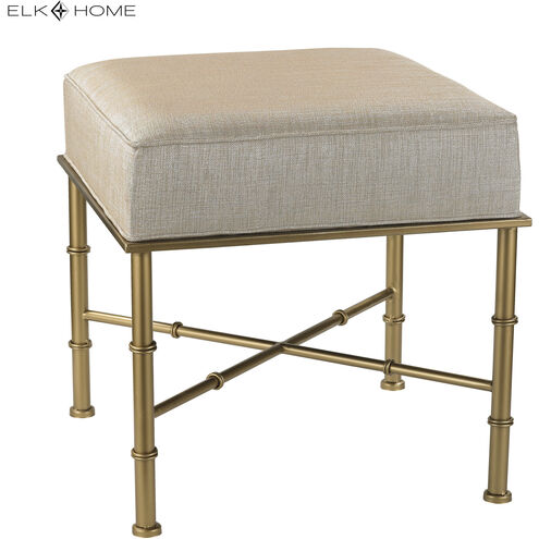 Gold Cane 18 inch Metallic Cream with Gold Stool
