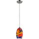 Surrealist 1 Light 5 inch Multicolor with Polished Chrome Mini Pendant Ceiling Light