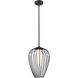 Savanti 1 Light 12 inch Matte Black Pendant Ceiling Light