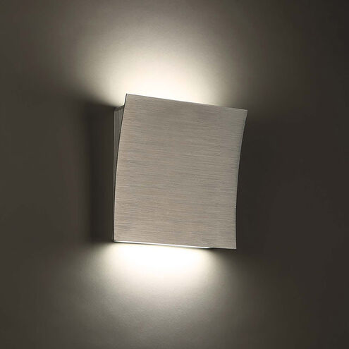 Slide LED 4 inch Brushed Aluminum ADA Wall Sconce Wall Light in 2700K