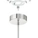 Novella LED 18 inch Polished Nickel Convertible Pendant Ceiling Light