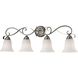 Brighton 4 Light 33 inch Brushed Nickel Vanity Light Wall Light