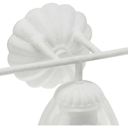 Quillan 3 Light 23.87 inch White Plaster Bathroom Vanity Light Wall Light