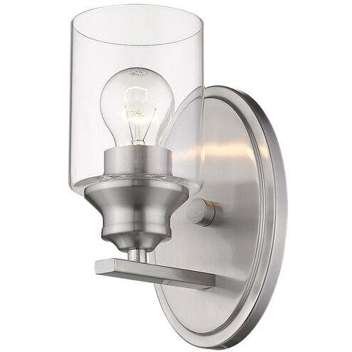 Gemma 1 Light 5 inch Satin Nickel Sconce Wall Light