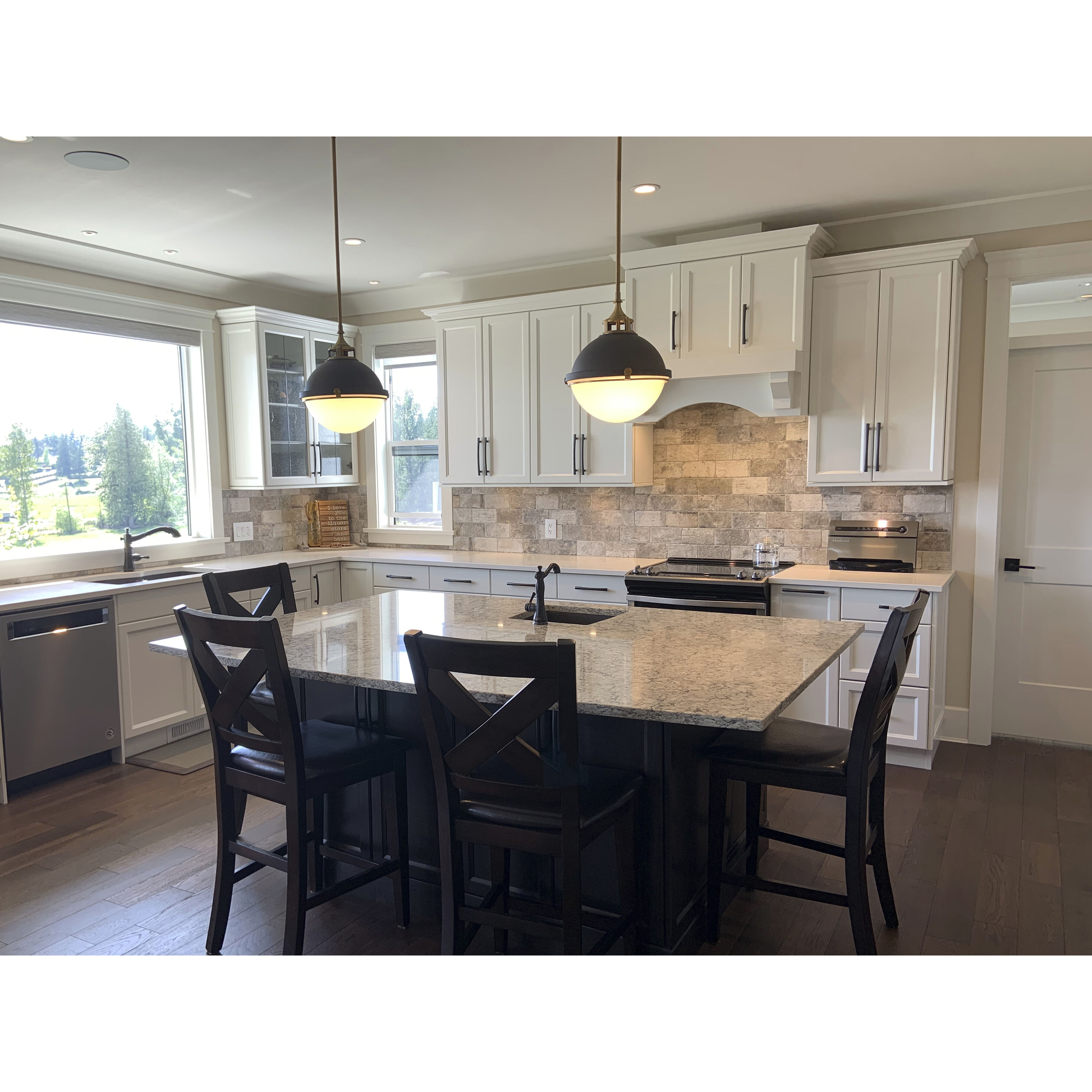 Fletcher 2 Light 13.5 inch Aged Zinc with Heritage Brass Indoor Pendant Ceiling Light