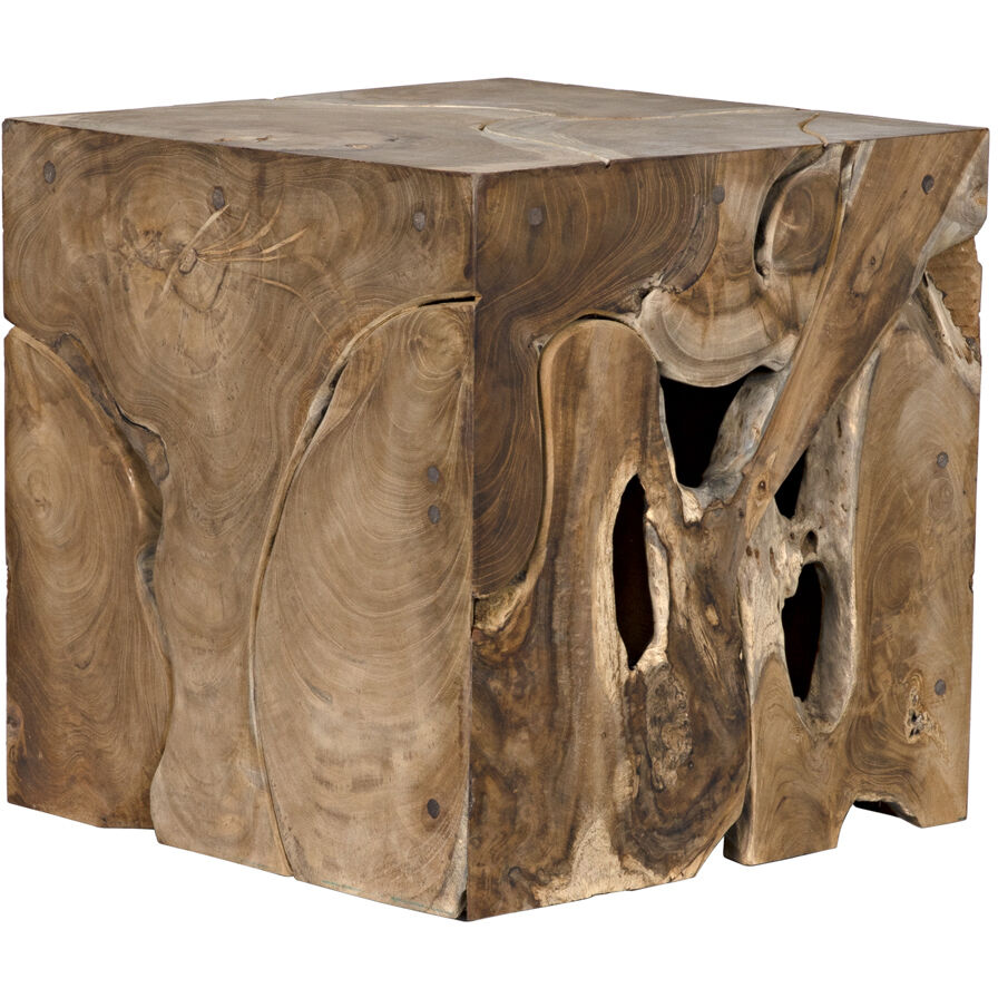 Vert 16 X 16 inch Clear Coat Satin Side Table