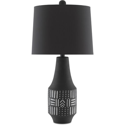 Varro 26 inch 150.00 watt Mashed Cove/Satin Black Table Lamp Portable Light