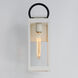 Nassau Vivex 1 Light 16 inch White / Black Outdoor Wall Mount