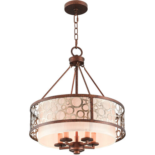 Avalon 5 Light 18 inch Palacial Bronze with Gilded Accents Chandelier Ceiling Light
