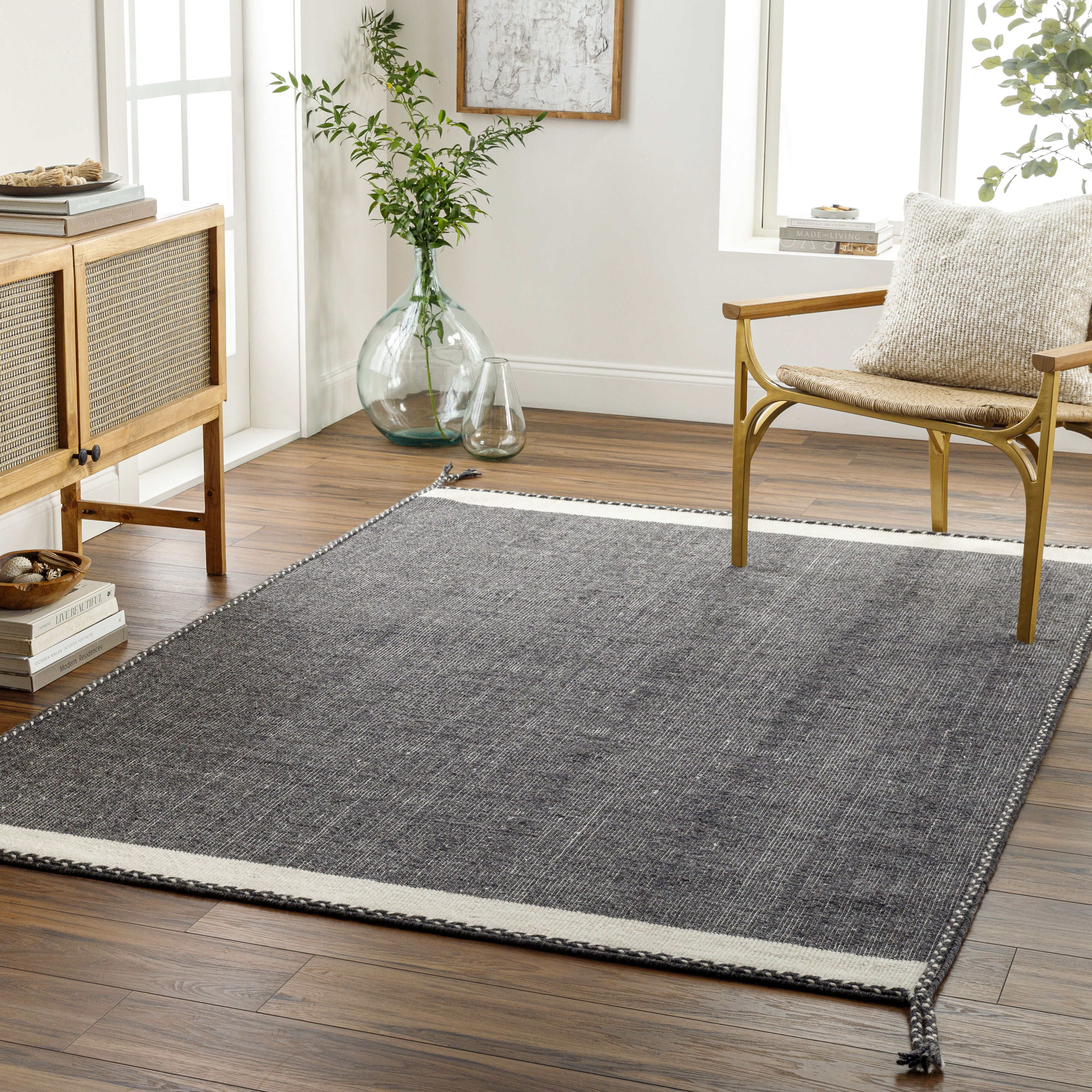 Bushra 144 X 108 inch Beige Rug, Rectangle