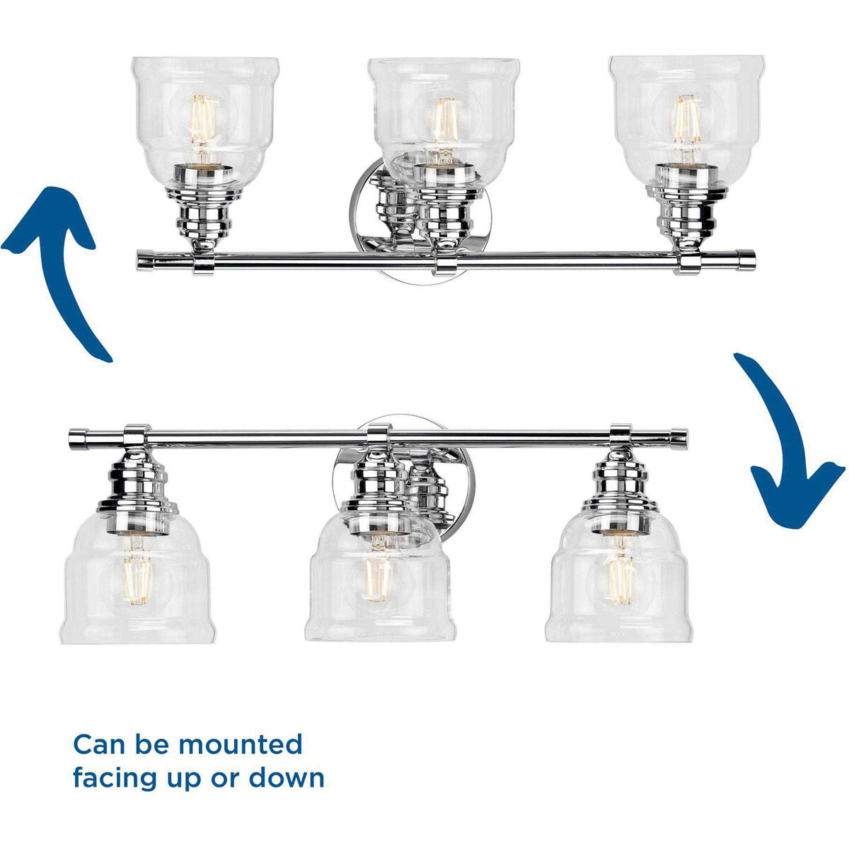 Ambrose 3 Light 21 inch Polished Chrome Bath Vanity Wall Light