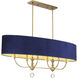 Van Noord 6 Light 48 inch Oxidized Aged Brass Island Chandelier Ceiling Light