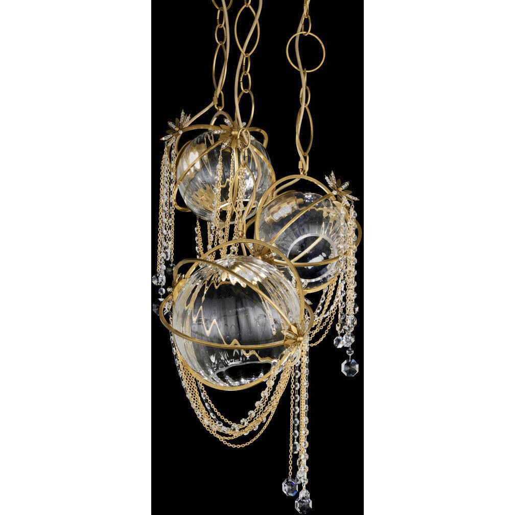 Forever Revere LED 17.75 inch Heirloom Gold Chandelier Ceiling Light