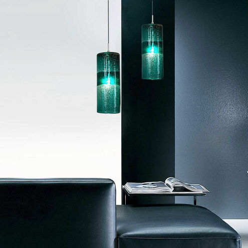 Envisage VI 1 Light 5 inch Chrome Mini Pendant Ceiling Light in Envisage Teal