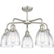 Brookfield 5 Light 23.75 inch Satin Nickel Chandelier Ceiling Light in Clear