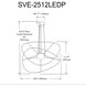 Svetlana LED 24 inch Matte Black Pendant Ceiling Light
