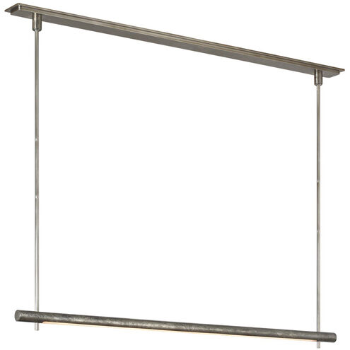 Anne-Marie Barton Stahl Linear Chandelier Ceiling Light in Museum Pewter
