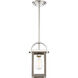 Bliss 1 Light 7 inch Driftwood and Polished Nickel Accents Mini Pendant Ceiling Light