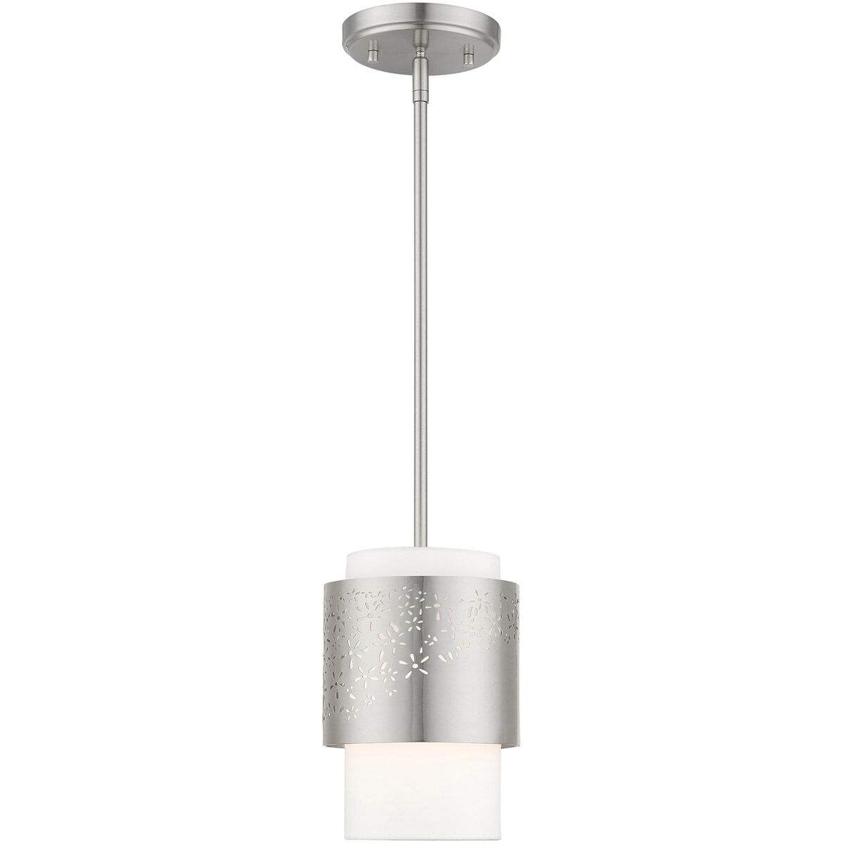 Noria 1 Light 7 inch Brushed Nickel Pendant Ceiling Light