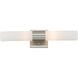 Aero 2 Light 18 inch Brushed Nickel ADA Bath Vanity Wall Light