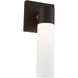 Aero ADA Wall Sconce Wall Light in Bronze with Antique Brass Accent