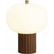 Tambo 15 inch 23 watt Dark Walnut and Weathered Brass Accent Table Lamp Portable Light