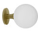 Vida LED 7 inch Aged Brass Wall Sconce/Semi-Flush Mount Wall Light