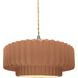Radiance 1 Light 14.5 inch Adobe and Brushed Nickel Pendant Ceiling Light